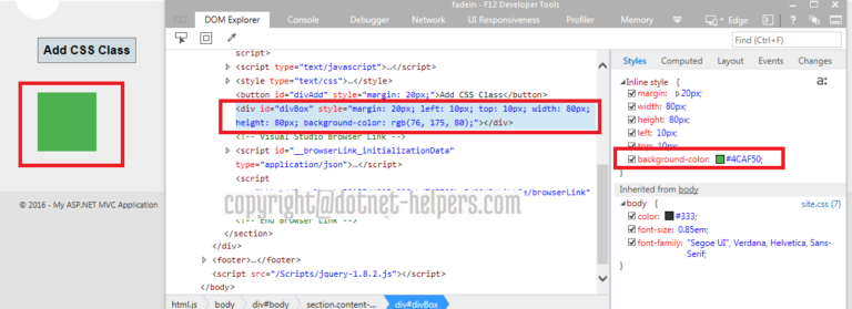 addClass() method in Jquery | Jquery