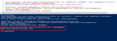 How to remotely get computer CPU and memory usage | PowerShell