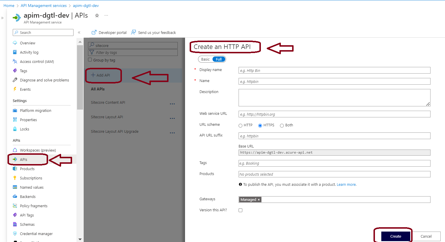 Azure APIM mock API responses